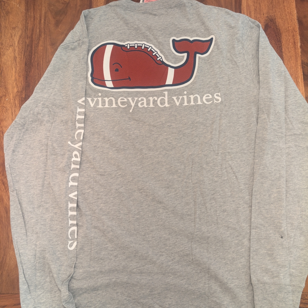 Vineyard Vines Heather Gray Crew Neck Tee